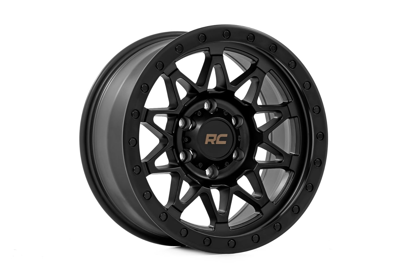 Rough Country 78 Series Wheel | Simulated Beadlock | Black | 18x9 | 6x135 | 0mm - RC Wheels (Image 4 of 6)