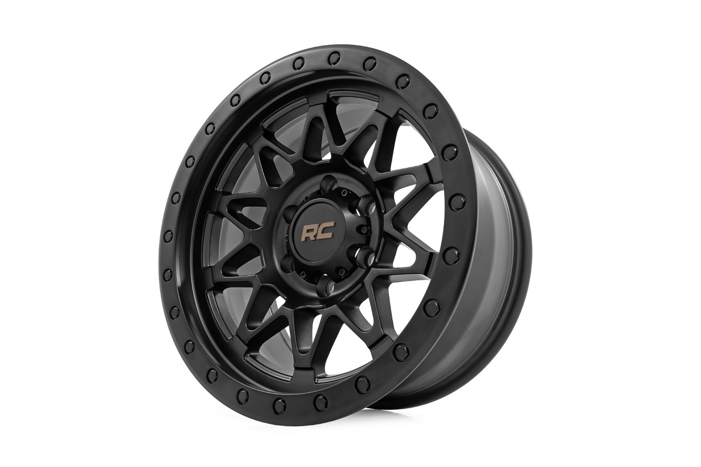 Rough Country 78 Series Wheel | Simulated Beadlock | Black | 18x9 | 6x135 | 0mm - RC Wheels (Image 3 of 6)