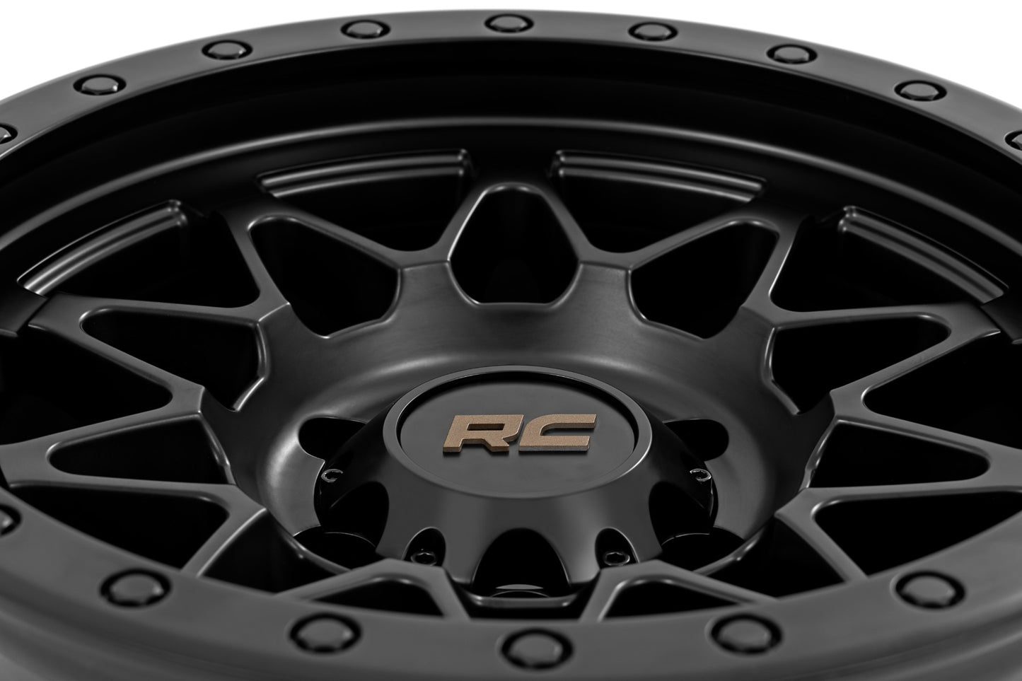 Rough Country 78 Series Wheel | Simulated Beadlock | Black | 18x9 | 6x135 | 0mm - RC Wheels (Image 6 of 6)