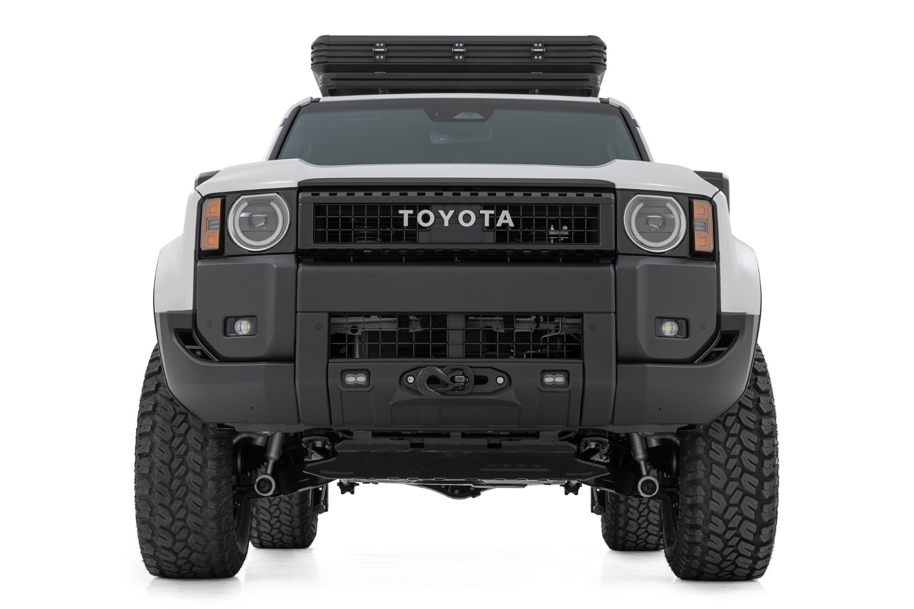 FXS Hidden Winch Mount | White SAE | Fog | Toyota Land Cruiser 4WD (24-26) - Bumpers (Image 4 of 6)
