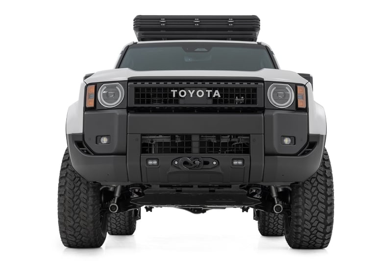 RC FXS Hidden Winch Mount | White SAE | Fog | Toyota Land Cruiser 4WD (24-26) (manufacturer page)