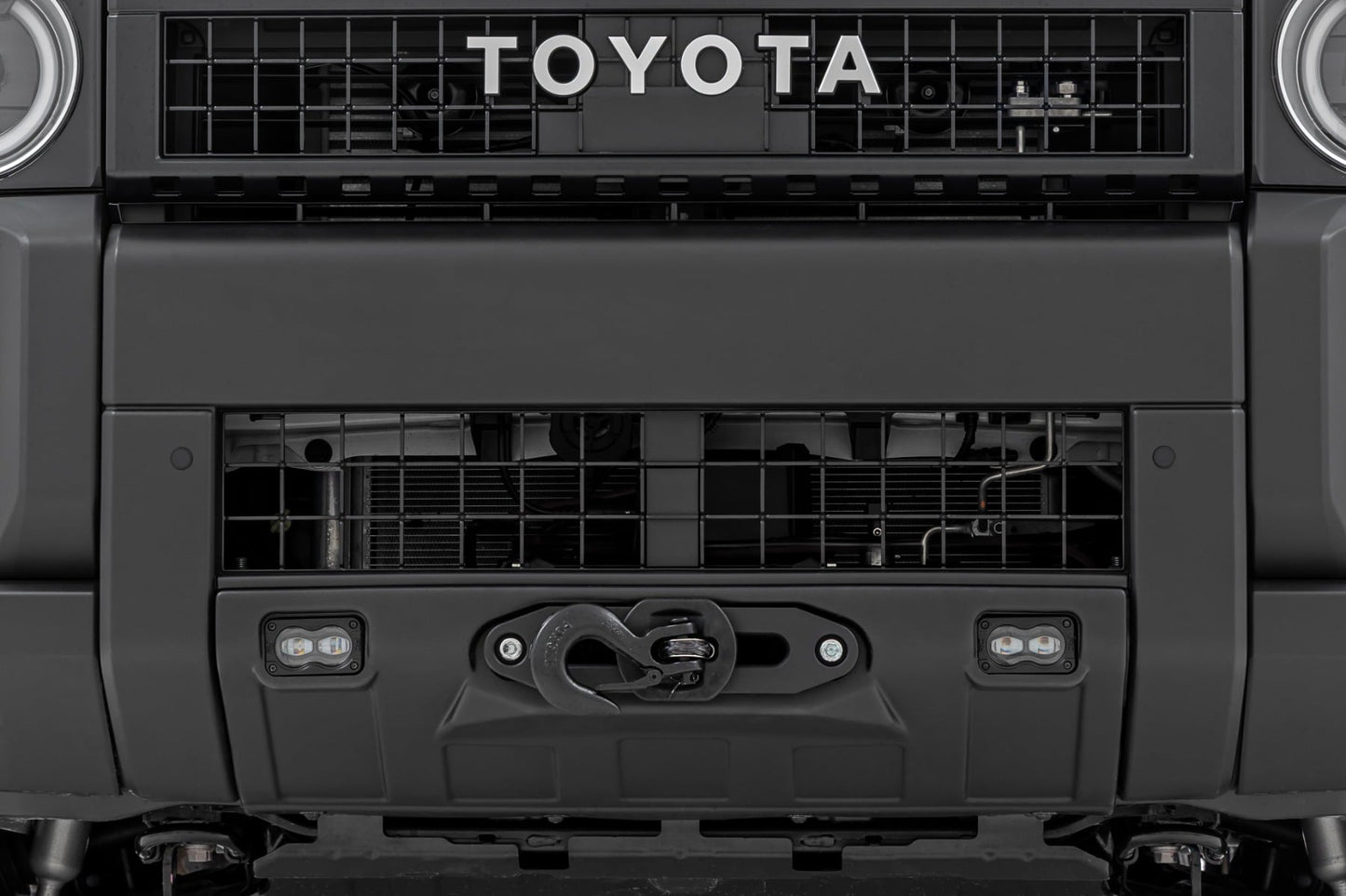 FXS Hidden Winch Mount | White SAE | Fog | Toyota Land Cruiser 4WD (24-26) - Bumpers (Image 5 of 6)