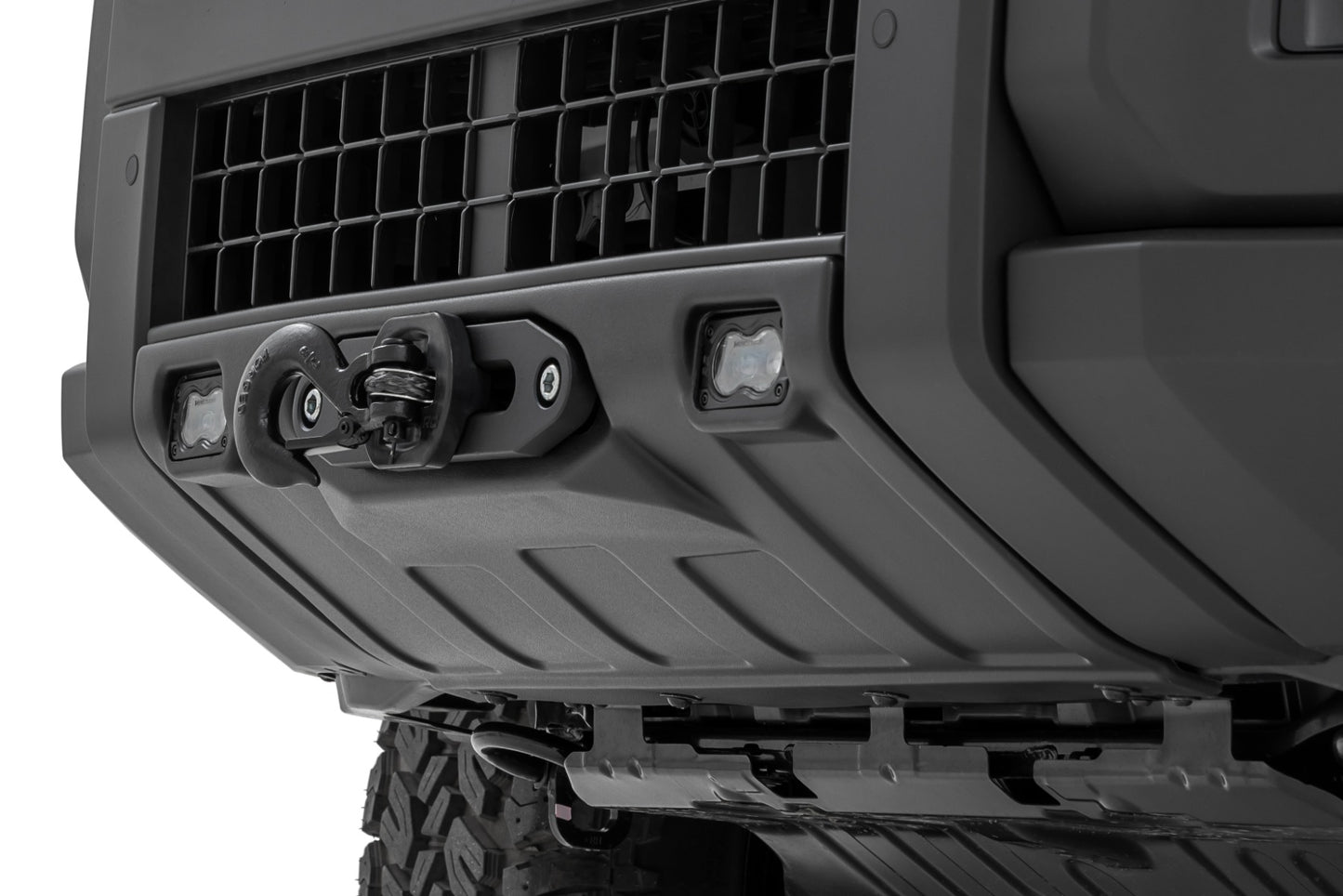 FXS Hidden Winch Mount | White SAE | Fog | Toyota Land Cruiser 4WD (24-26) - Bumpers (Image 2 of 6)