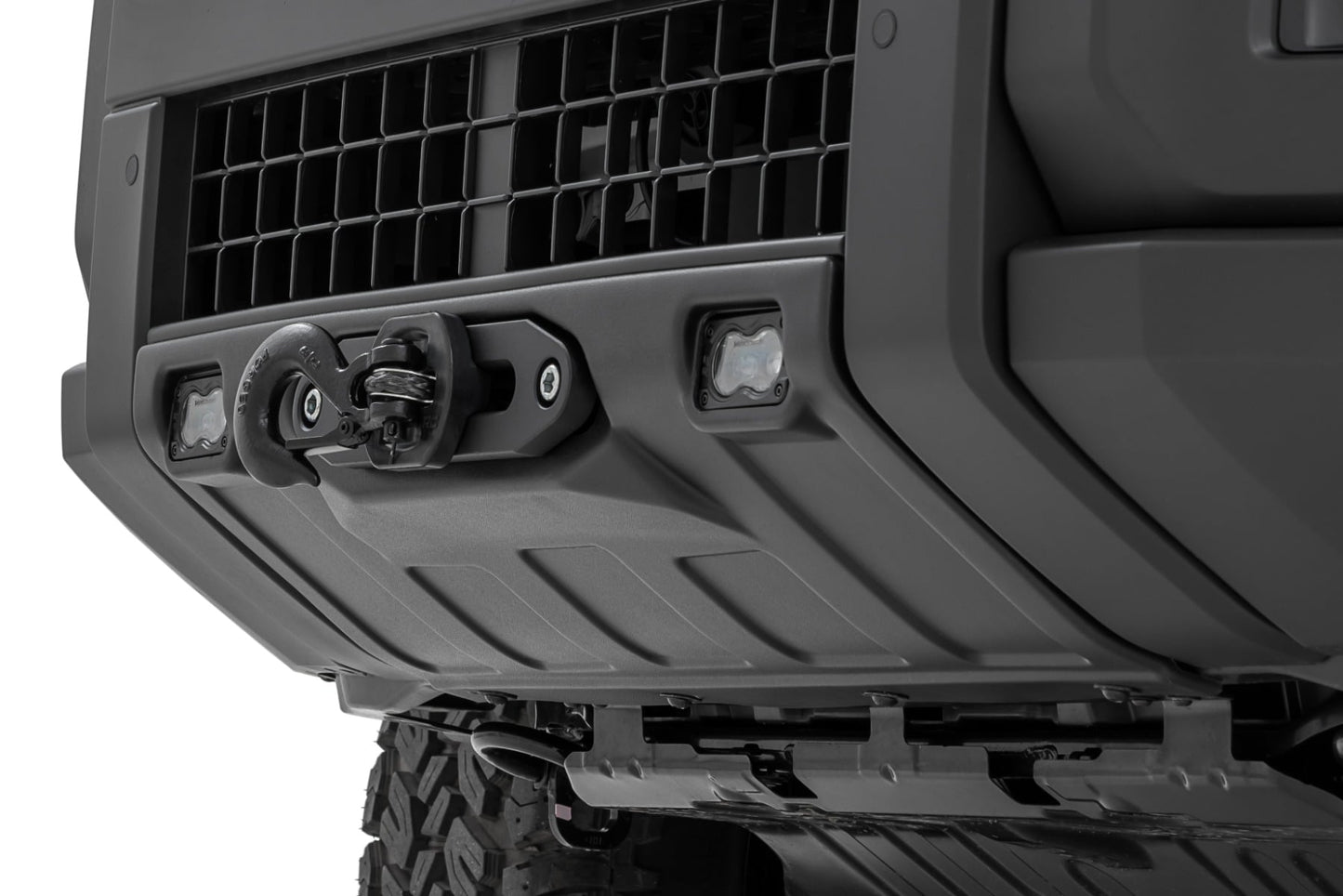 RC FXS Hidden Winch Mount | White SAE | Fog | Toyota Land Cruiser 4WD (24-26) (manufacturer page)