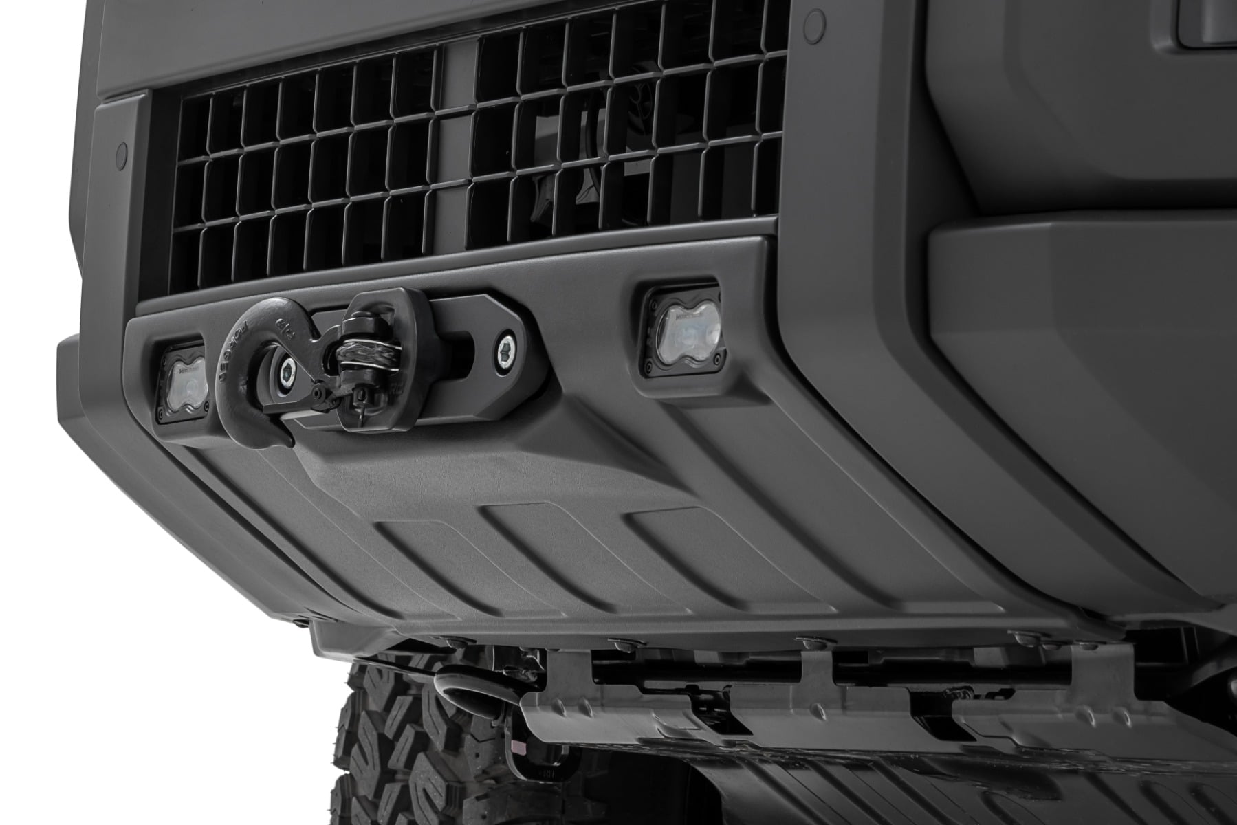 RC FXS Hidden Winch Mount | White SAE | Fog | Toyota Land Cruiser 4WD (24-26) (manufacturer page)
