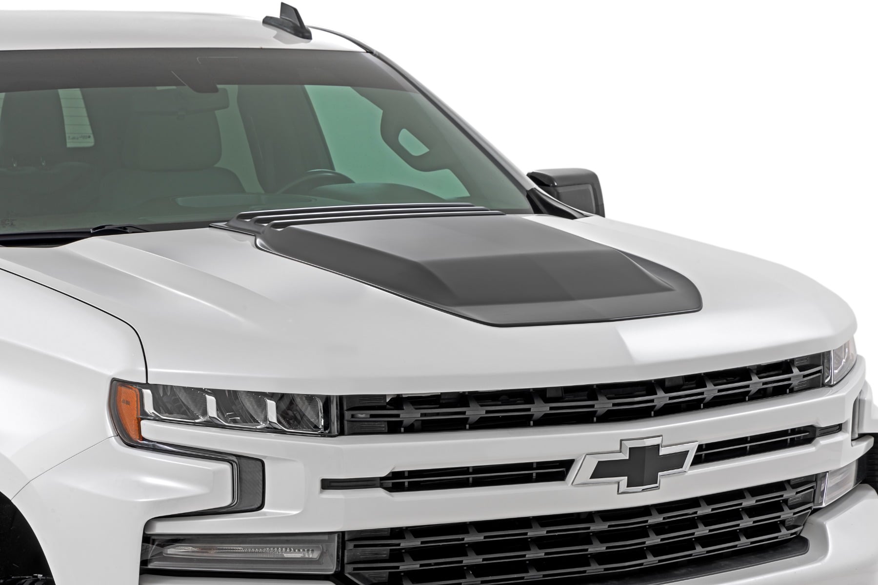 RC Hood Scoop | GXG Tungsten | Chevy Silverado 1500 2WD/4WD (2019-2026) (manufacturer page)