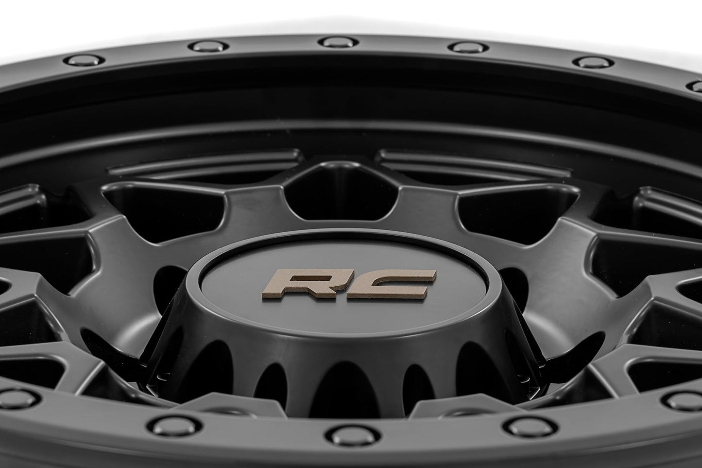 Rough Country 78 Series Wheel | Simulated Beadlock | Black | 18x9 | 8x180 | 0mm - RC Wheels (Image 5 of 6)
