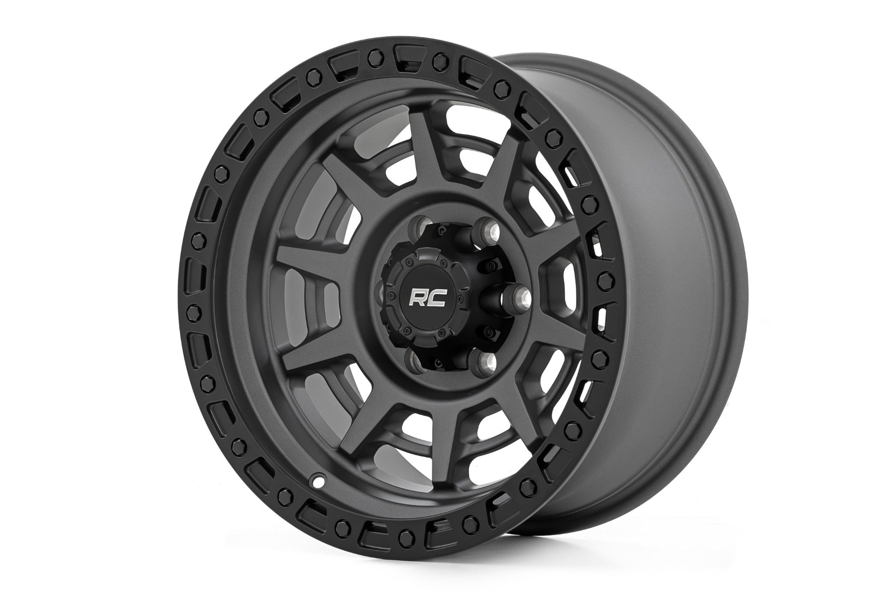 RC 85 Series Wheel | One-Piece | Gunmetal Gray/Black | 15x8 | 5x4.5 | -19mm (manufacturer page)