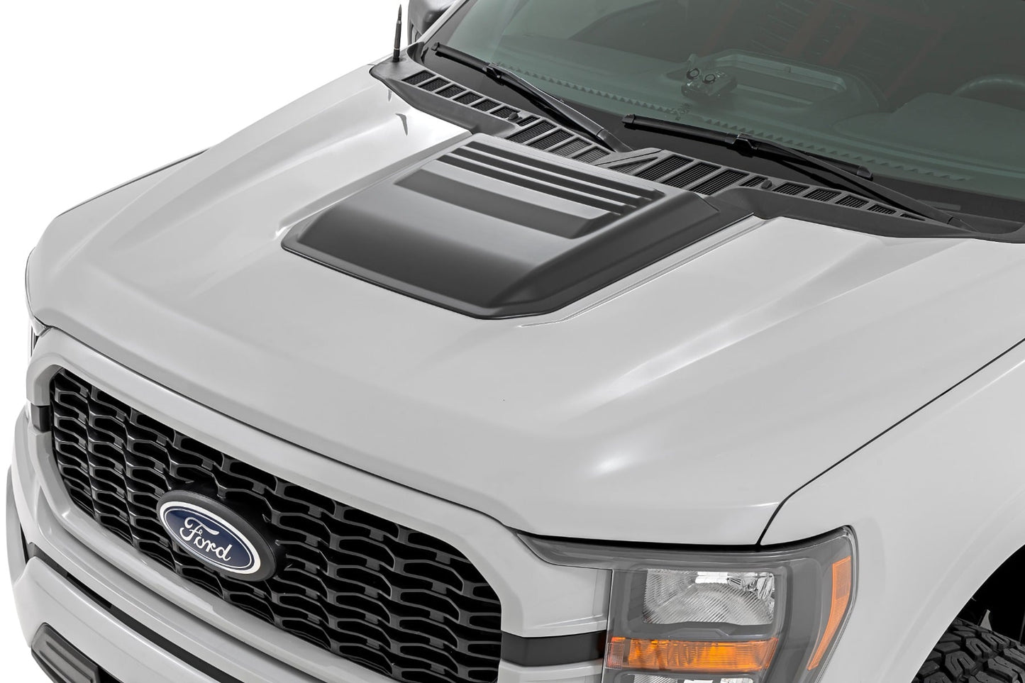 Hood Scoop | B3 Atlas Blue | Ford F-150 2WD/4WD (2021-2026) - Misc 25% (Image 1 of 6)