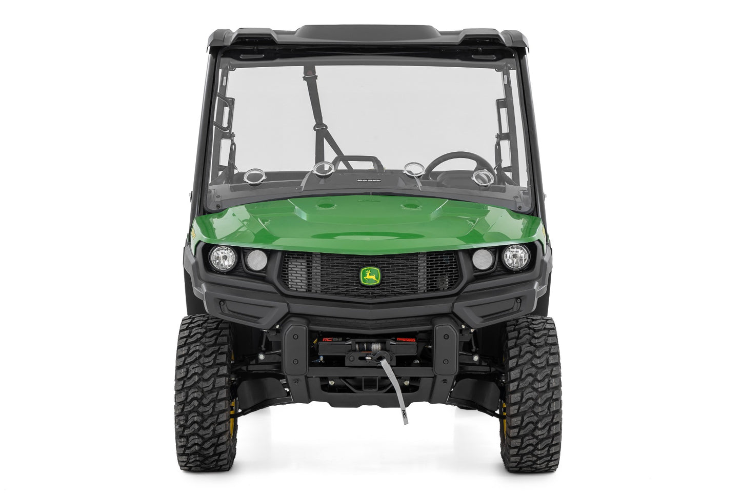 Vented Full Windshield | Scratch Resistant | John Deere Gator XUV 835 - Windshields (Image 4 of 6)