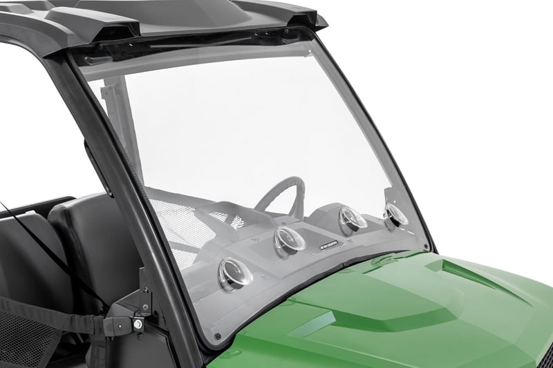 RC Vented Full Windshield | Scratch Resistant | John Deere Gator XUV 835 (manufacturer page)