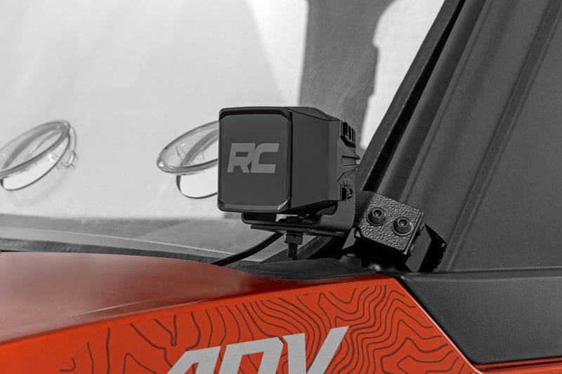 RC LED Light Kit | Front Mount | 3" Chrome Pair | Wide Angle | Polaris XPEDITION ADV 5 (manufacturer page)