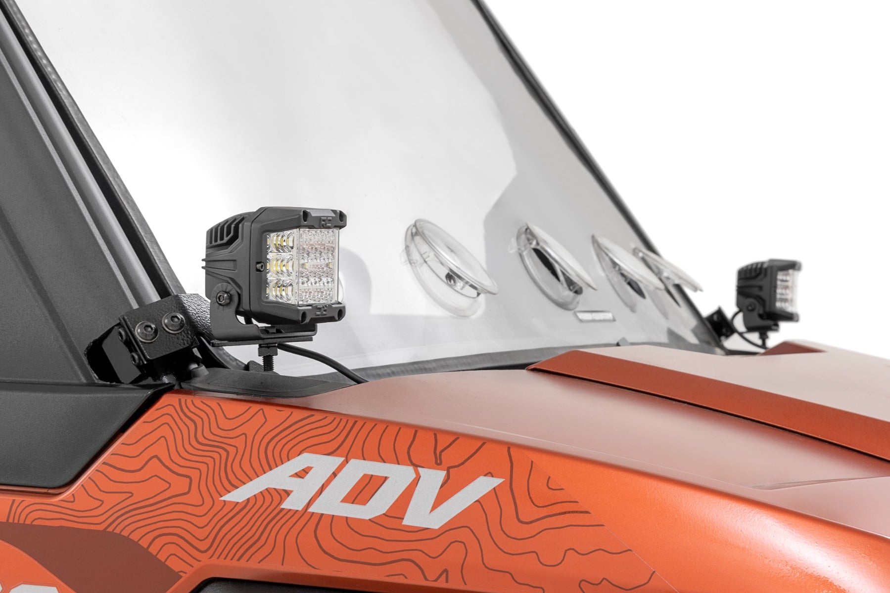 LED Light Kit | Front Mount | 3" Chrome Pair | Wide Angle | Polaris XPEDITION ADV 5 - Lighting & Acc (Image 2 of 6)