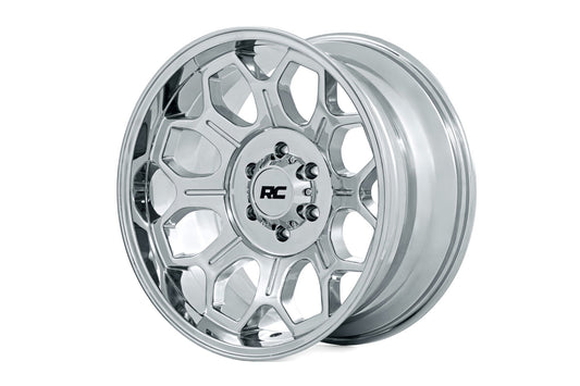 Rough Country 77 Series Wheel | One-Piece | Chrome | 20x9 | 6x5.5 | +18mm (manufacturer page)