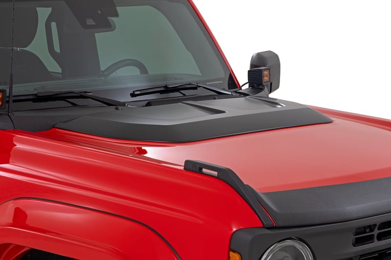 RC Hood Scoop | M7 Carbonized Gray | Ford Bronco 4WD (2021-2026) (manufacturer page)