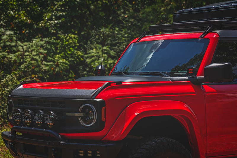 RC Hood Scoop | M7 Carbonized Gray | Ford Bronco 4WD (2021-2026) (manufacturer page)