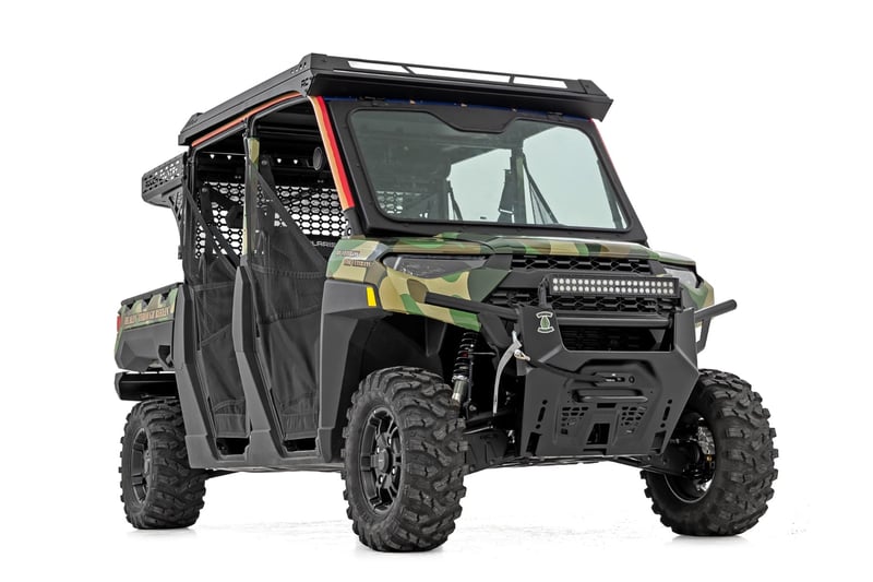 RC Electric Tilt Windshield | Glass | Formed Frame | Polaris Ranger XP 1000 (manufacturer page)