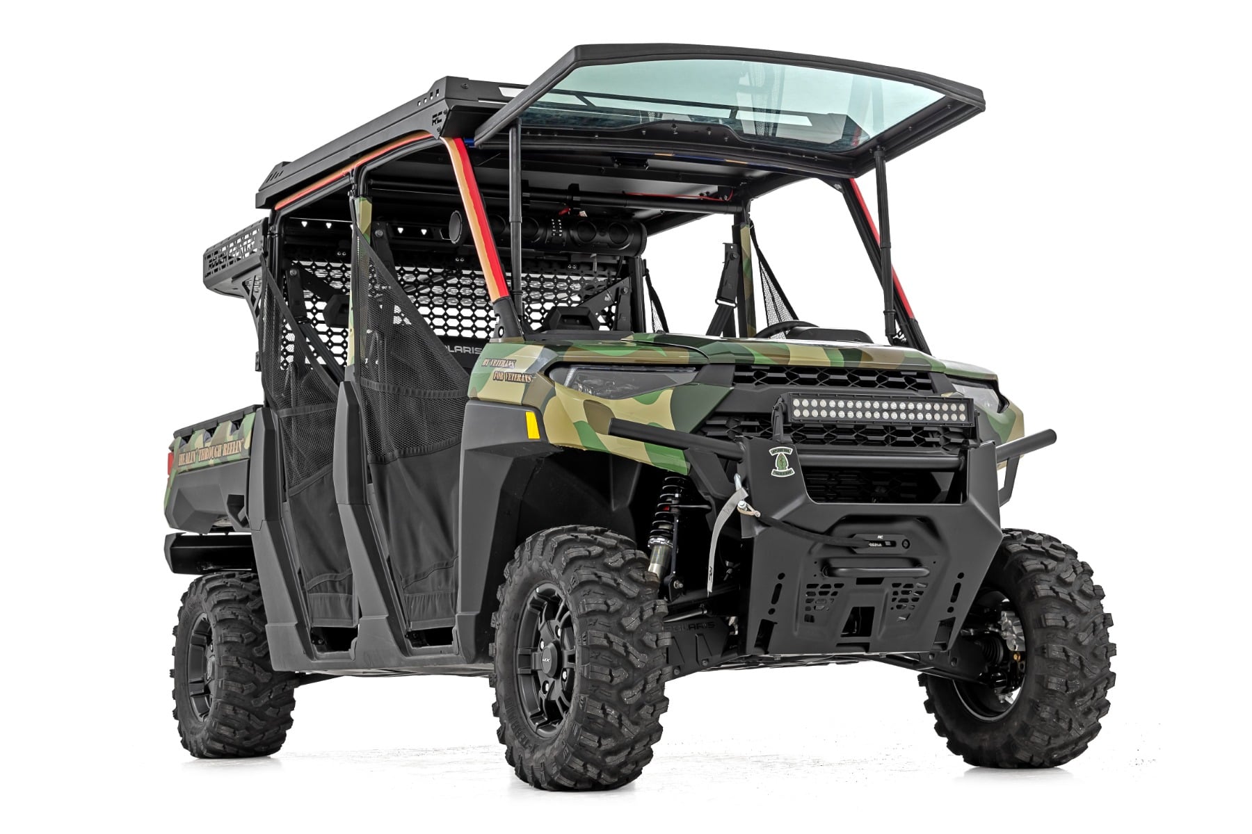 Electric Tilt Windshield | Glass | Formed Frame | Polaris Ranger XP 1000 - Windshields (Image 4 of 6)