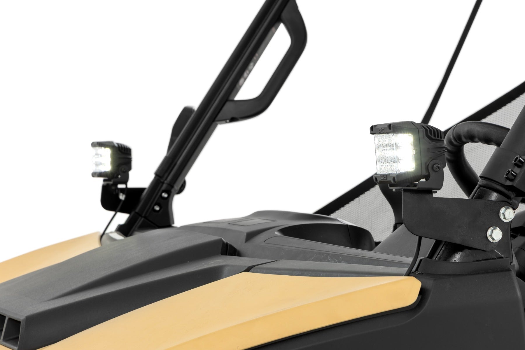 LED Light Kit | Front Mount | 3" Chrome Pair | Wide Angle | Segway 570 F - Lighting & Acc (Image 6 of 6)