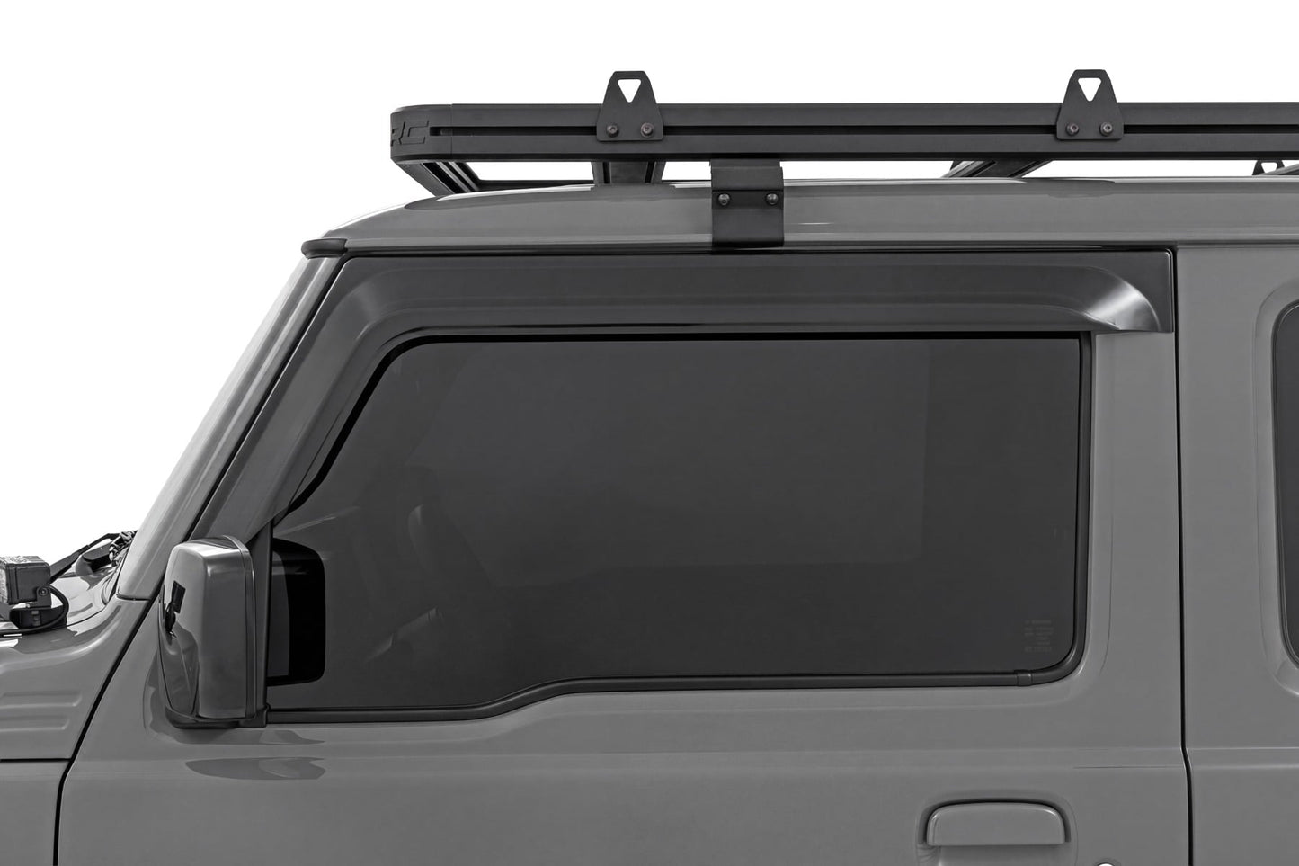 Impact Resistant Side Window Deflectors | Tape On Rain Guard | Suzuki Jimny 3 Door (2018-2026) - Misc 25% (Image 2 of 5)