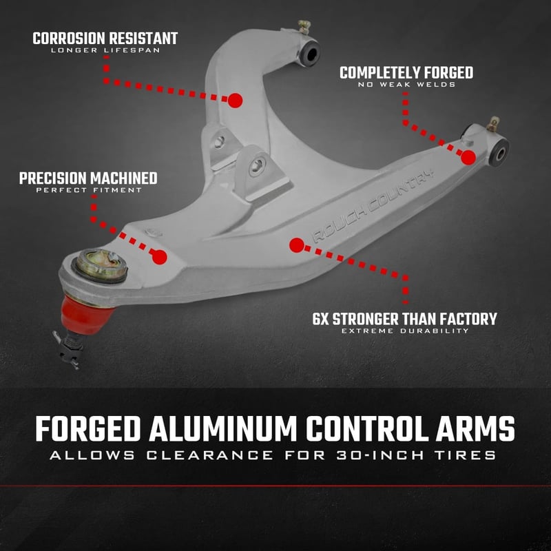RC Aluminum Control Arms | High Clearance w/ 2" Forward Offset | Polaris Ranger 1000XP (manufacturer page)