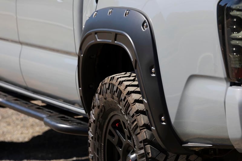 RC Defender Fender Flares | 202 Black Onyx | Toyota Tacoma 2WD/4WD (2016-2023) (manufacturer page)