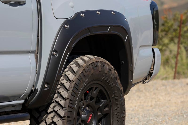 RC Defender Fender Flares | 202 Black Onyx | Toyota Tacoma 2WD/4WD (2016-2023) (manufacturer page)