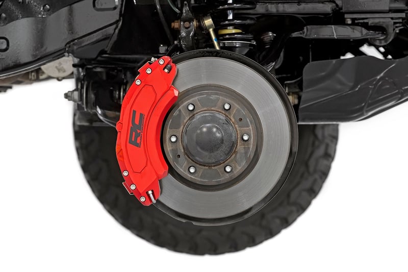 RC Caliper Covers | Rear | Red | Mech Brake | Ford Expedition/F-150/Raptor (manufacturer page)