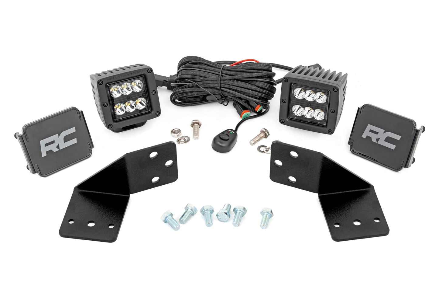 LED Light Kit | Rear Mount | 2" Black Pair | CFMOTO UFORCE 1000 - Lighting & Acc (Image 1 of 6)