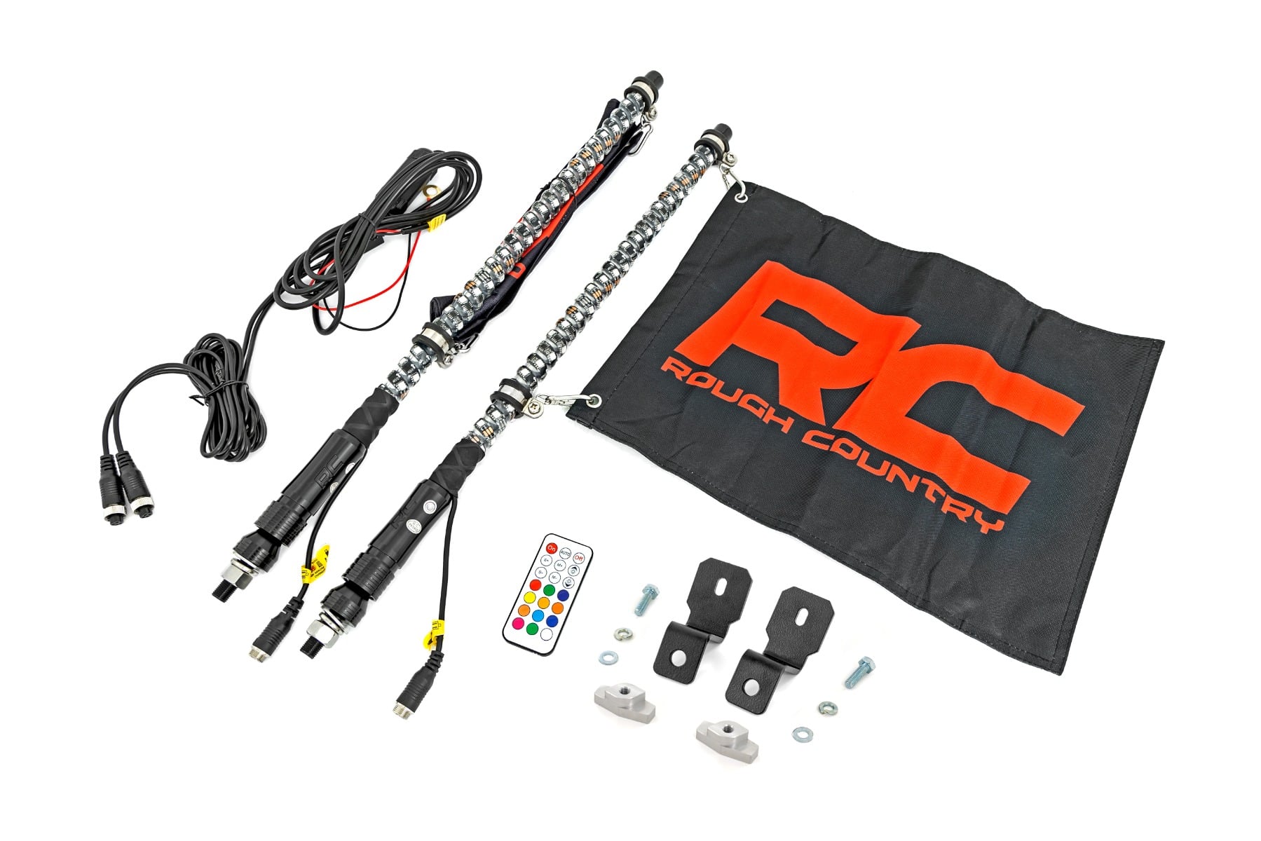 Whip Mount | 2' Multl-Color LED Whip Pair | Can-AM Defender/Segway - Lighting & Acc (Image 1 of 6)