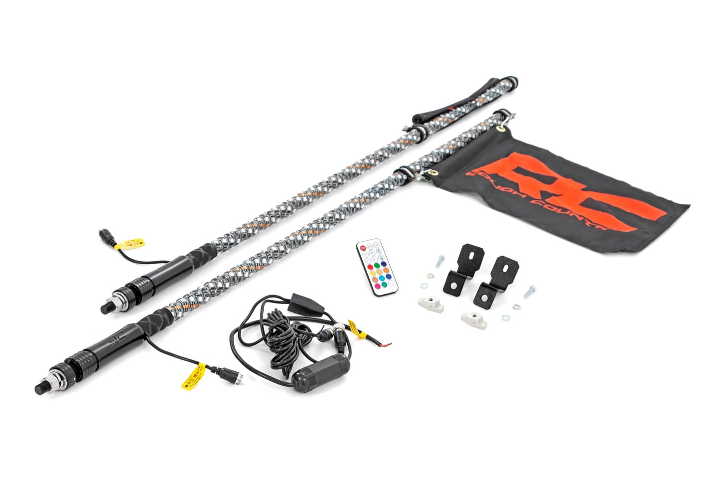 Whip Mount | 4' Multl-Color LED Whip Pair | Can-AM Defender/Segway - Lighting & Acc (Image 1 of 6)