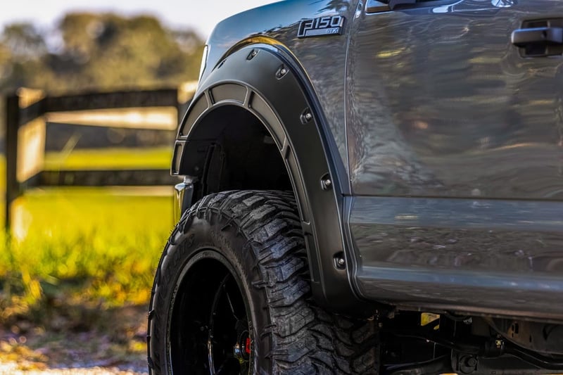 RC Defender Fender Flares | J7 Magnetic Gray | Ford F-150 2WD/4WD (2015-2020) (manufacturer page)