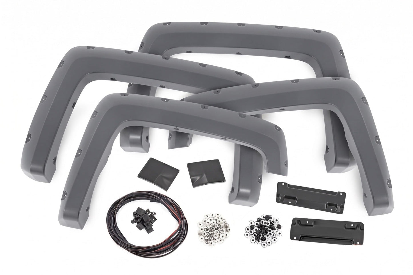 Pocket Fender Flares | 6'7" & 8' Bed | G1C Overcast | Chevy Silverado 1500 (14-18)/2500HD - Fender Flares (Image 3 of 6)