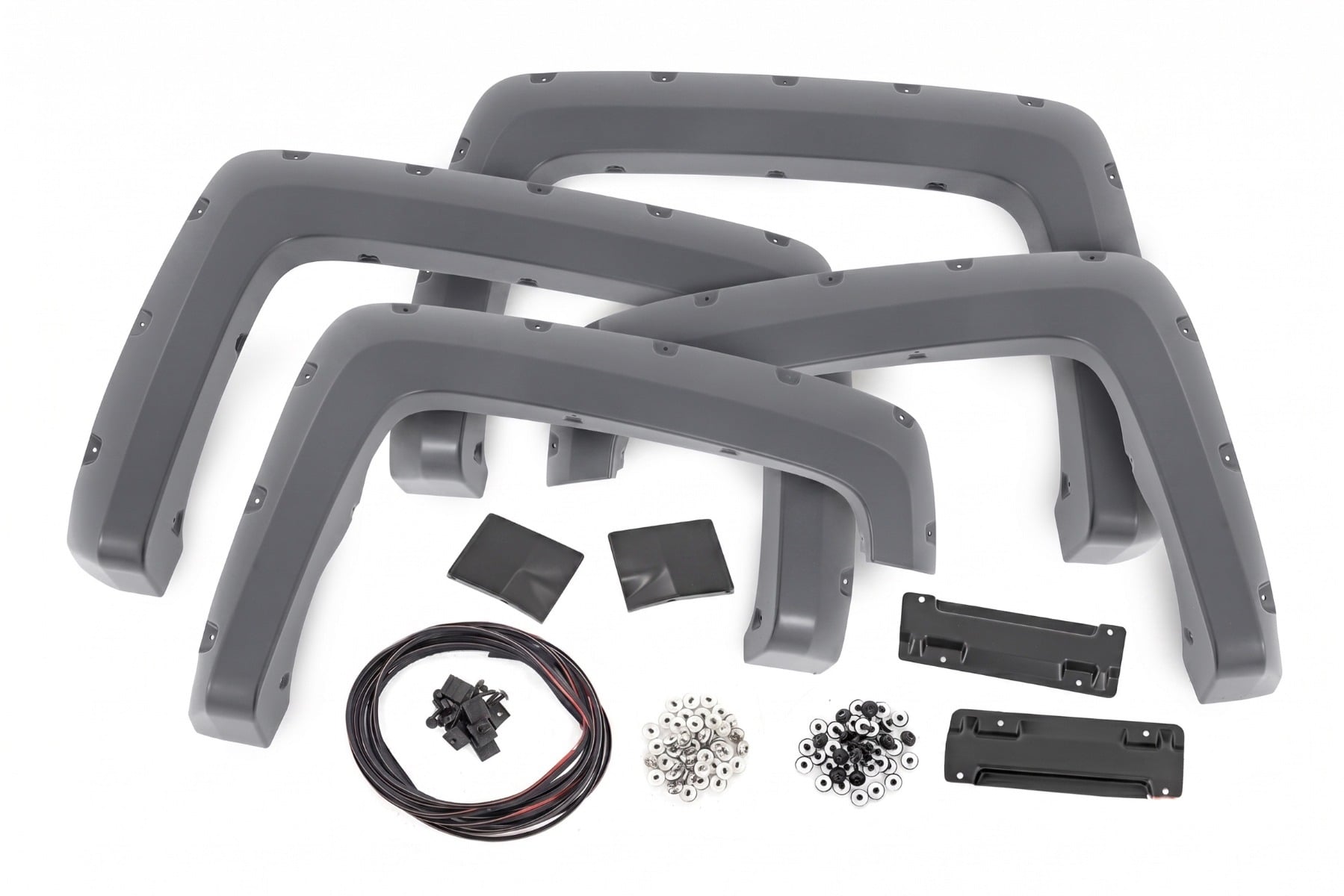 Pocket Fender Flares | 6'7" & 8' Bed | G1C Overcast | Chevy Silverado 1500 (14-18)/2500HD - Fender Flares (Image 3 of 6)