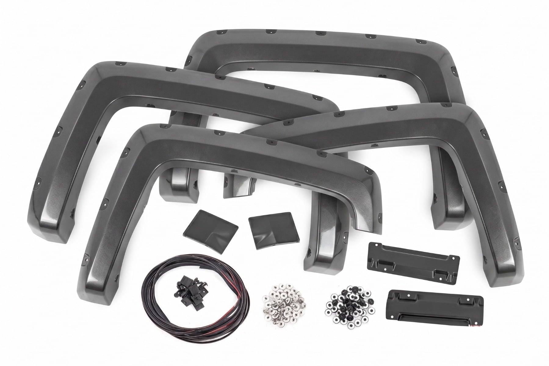 Pocket Fender Flares | 6'7" & 8' Bed | GJI Shadow Gray | Chevy Silverado 1500 (14-18)/2500HD - Fender Flares (Image 3 of 6)