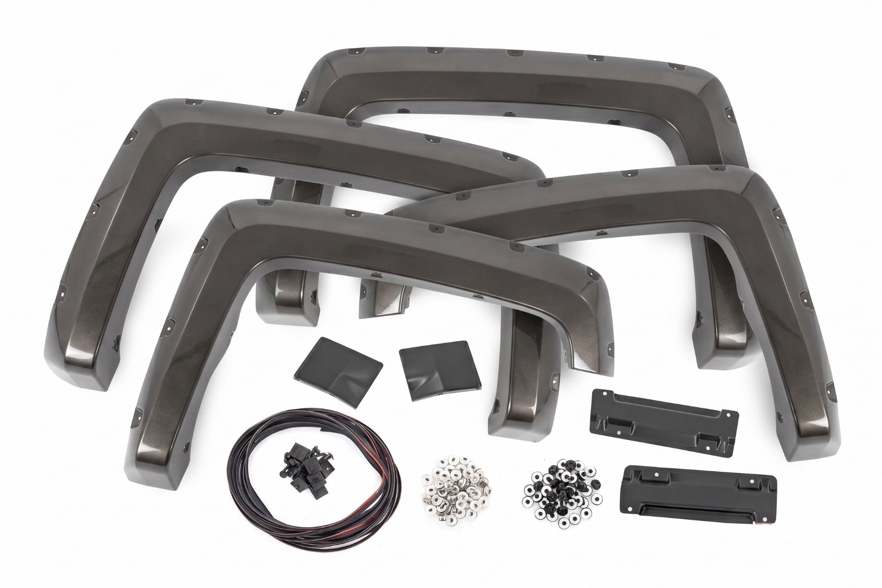 Pocket Fender Flares | 6'7" & 8' Bed | GXG Tungsten | Chevy Silverado 1500 (14-18)/2500HD - Fender Flares (Image 3 of 6)