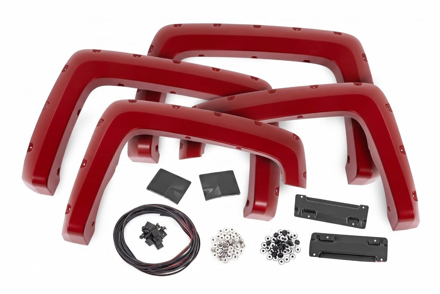 Pocket Fender Flares | 6'7" & 8' Bed | GCN Victory Red | Chevy Silverado 1500 (14-18)/2500HD - Fender Flares (Image 3 of 6)