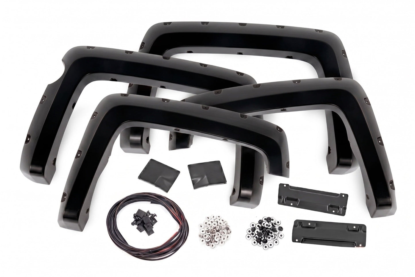 Pocket Fender Flares | 5'9" Bed | GB8 Mosaic Black | Chevy Silverado 1500 (14-18 & Classic) - Fender Flares (Image 3 of 6)