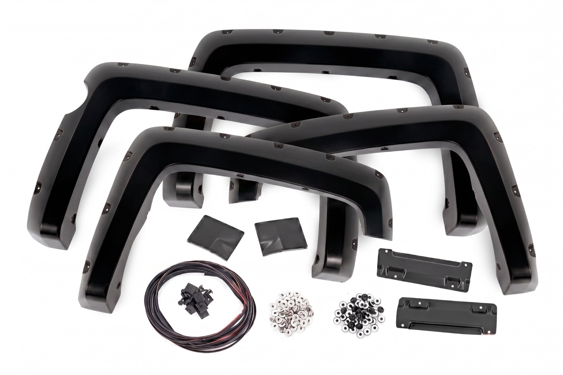 Pocket Fender Flares | 5'9" Bed | GB8 Mosaic Black | Chevy Silverado 1500 (14-18 & Classic) - Fender Flares (Image 3 of 6)
