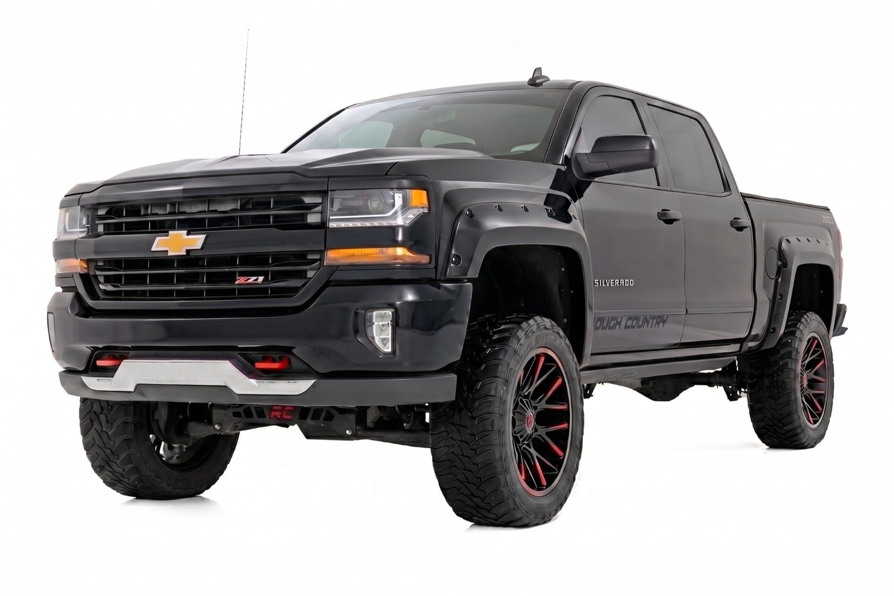 Pocket Fender Flares | 5'9" Bed | GBA Black | Chevy Silverado 1500 (14-18 & Classic) - Fender Flares (Image 2 of 6)