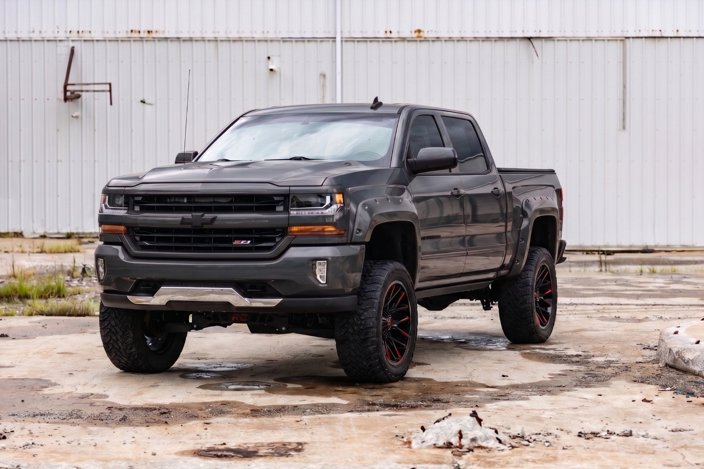 Pocket Fender Flares | 5'9" Bed | GPA Graphite | Chevy Silverado 1500 (14-18 & Classic) - Fender Flares (Image 4 of 6)