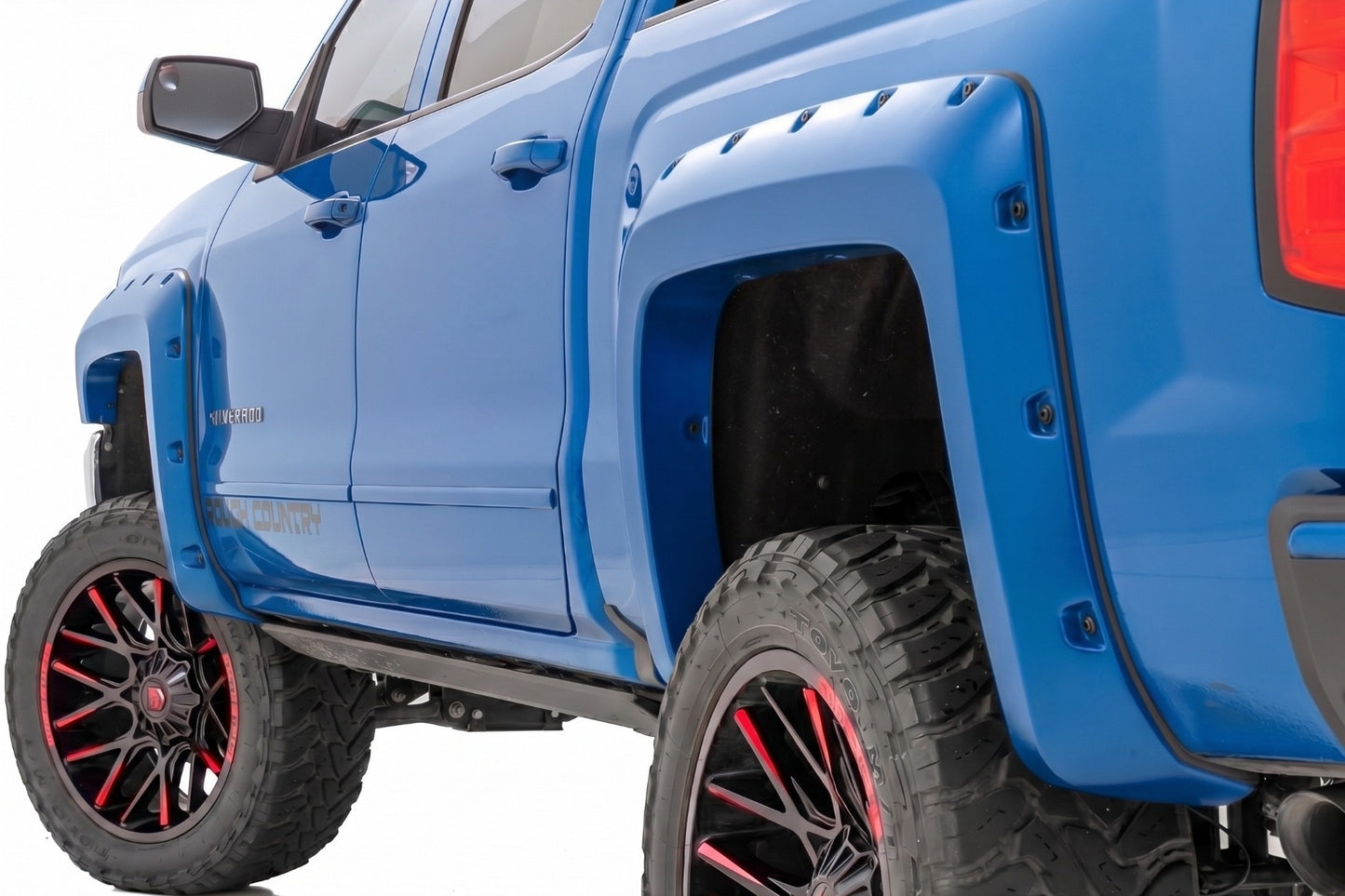 Pocket Fender Flares | 5'9" Bed | GA0 North-Sky Blue | Chevy Silverado 1500 (14-18 & Classic) - Fender Flares (Image 1 of 6)