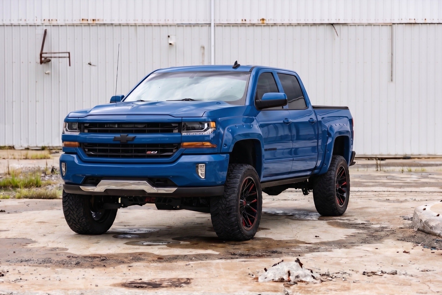 Pocket Fender Flares | 5'9" Bed | GA0 North-Sky Blue | Chevy Silverado 1500 (14-18 & Classic) - Fender Flares (Image 4 of 6)