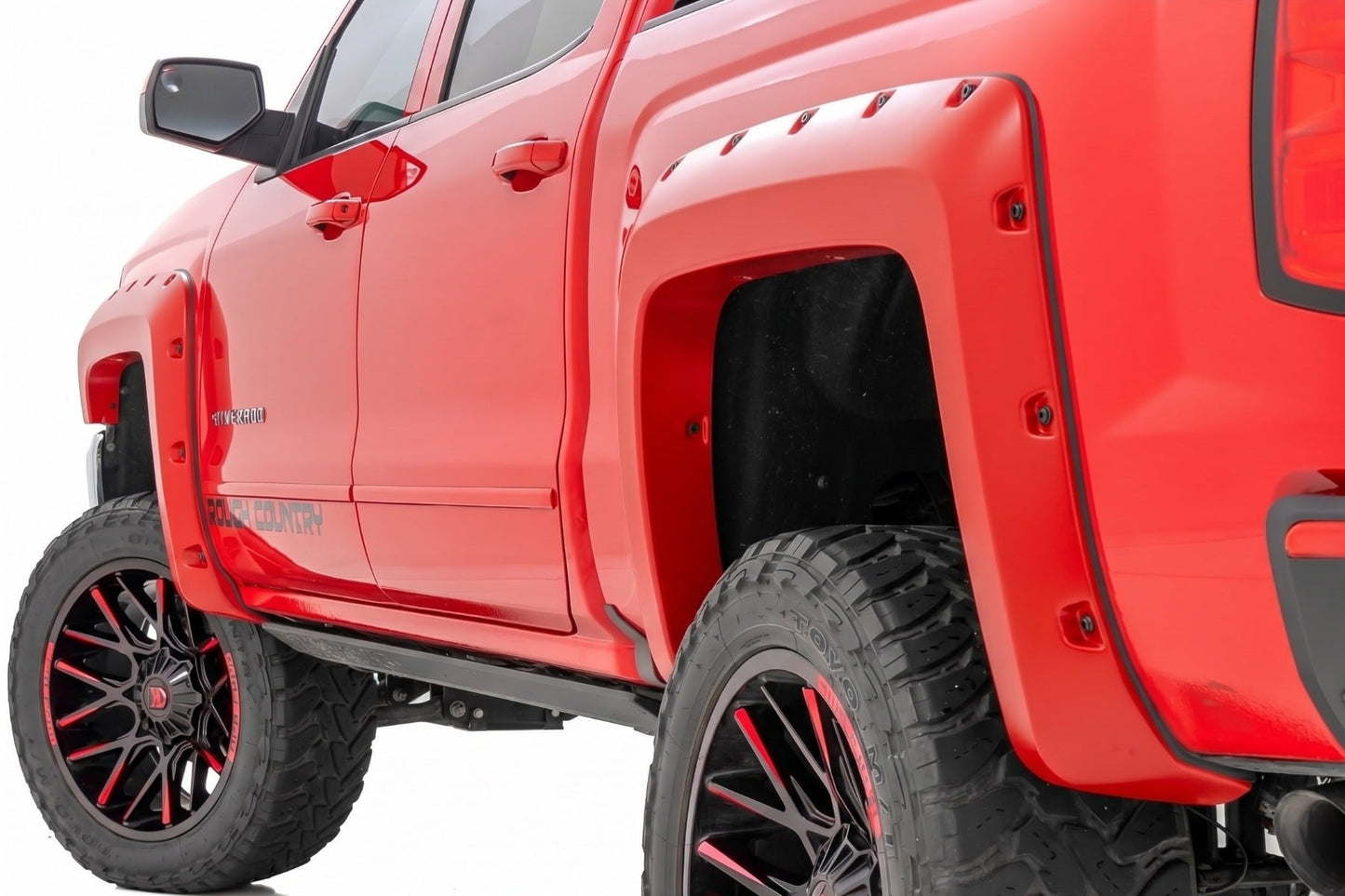 Pocket Fender Flares | 5'9" Bed | G7C Red Hot | Chevy Silverado 1500 (14-18 & Classic) - Fender Flares (Image 1 of 6)