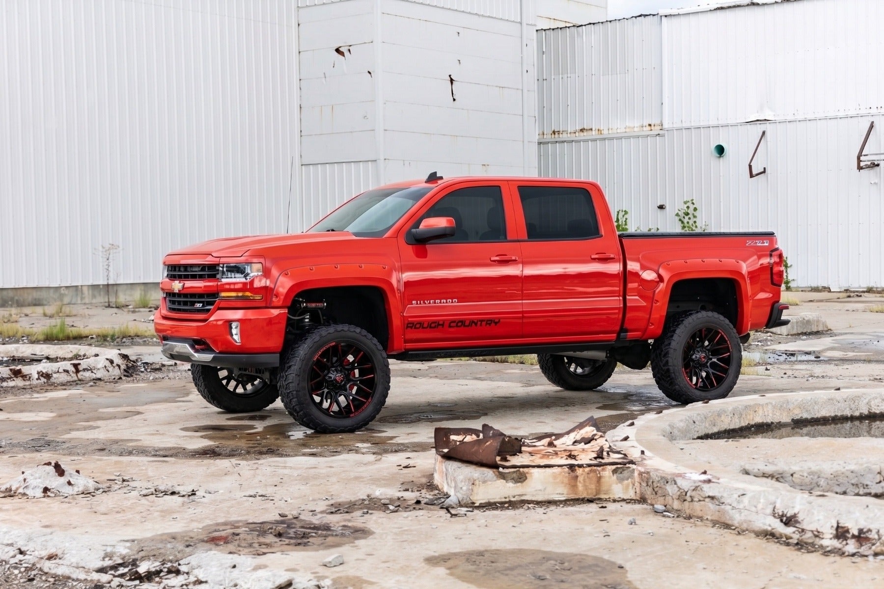 Pocket Fender Flares | 6'7" & 8' Bed | G7C Red Hot | Chevy Silverado 1500 (14-18)/2500HD - Fender Flares (Image 5 of 6)