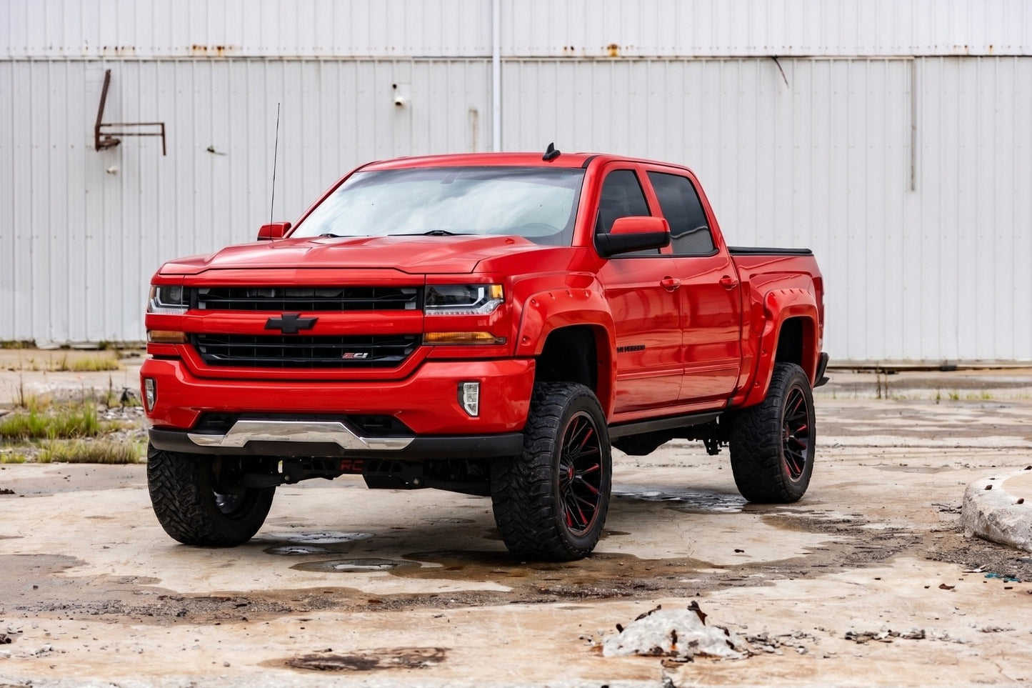 Pocket Fender Flares | 6'7" & 8' Bed | G7C Red Hot | Chevy Silverado 1500 (14-18)/2500HD - Fender Flares (Image 4 of 6)