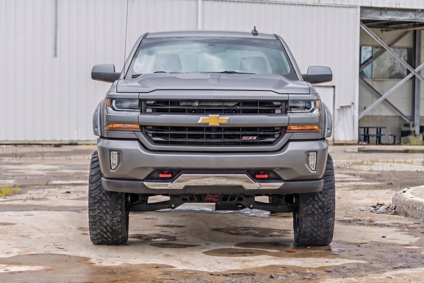 Pocket Fender Flares | 6'7" & 8' Bed | G9K Satin Steel | Chevy Silverado 1500 (14-18)/2500HD - Fender Flares (Image 6 of 6)