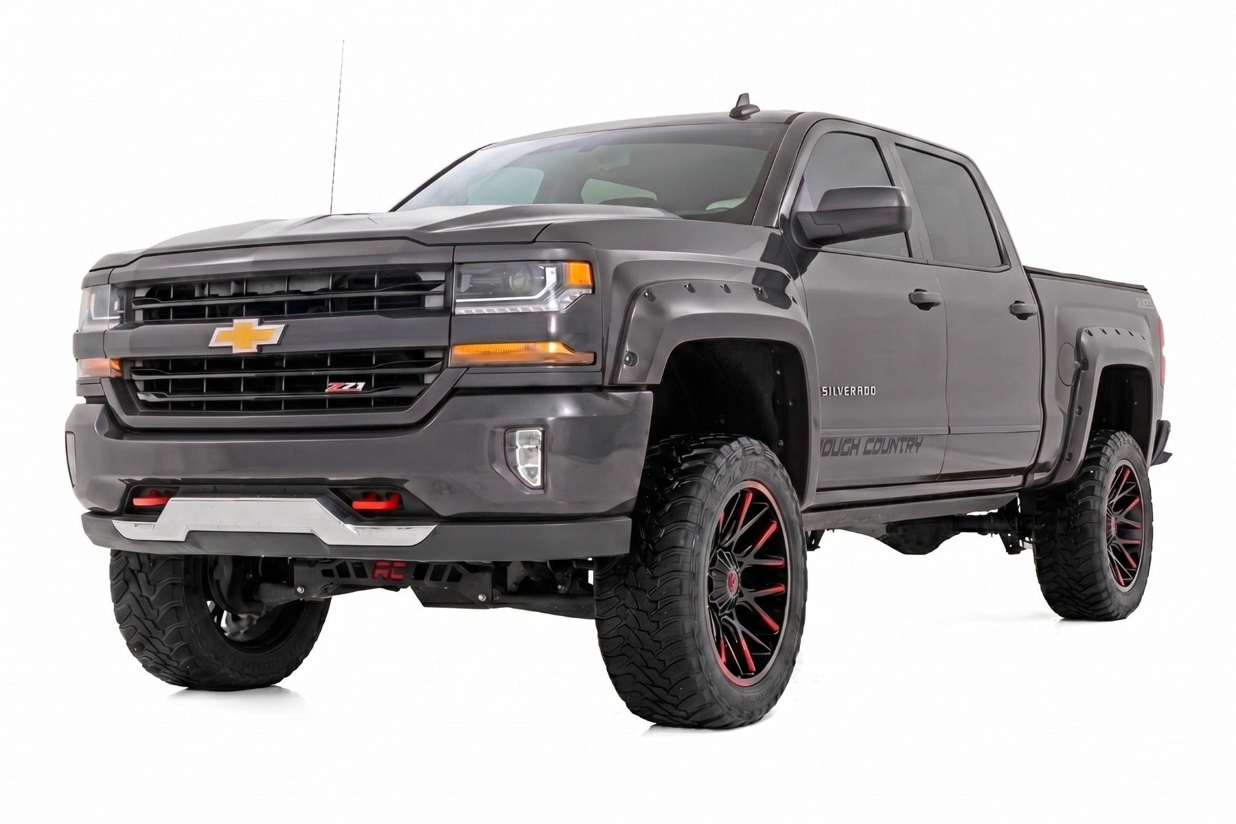 Pocket Fender Flares | 5'9" Bed | GJI Shadow Gray | Chevy Silverado 1500 (14-18 & Classic) - Fender Flares (Image 2 of 6)