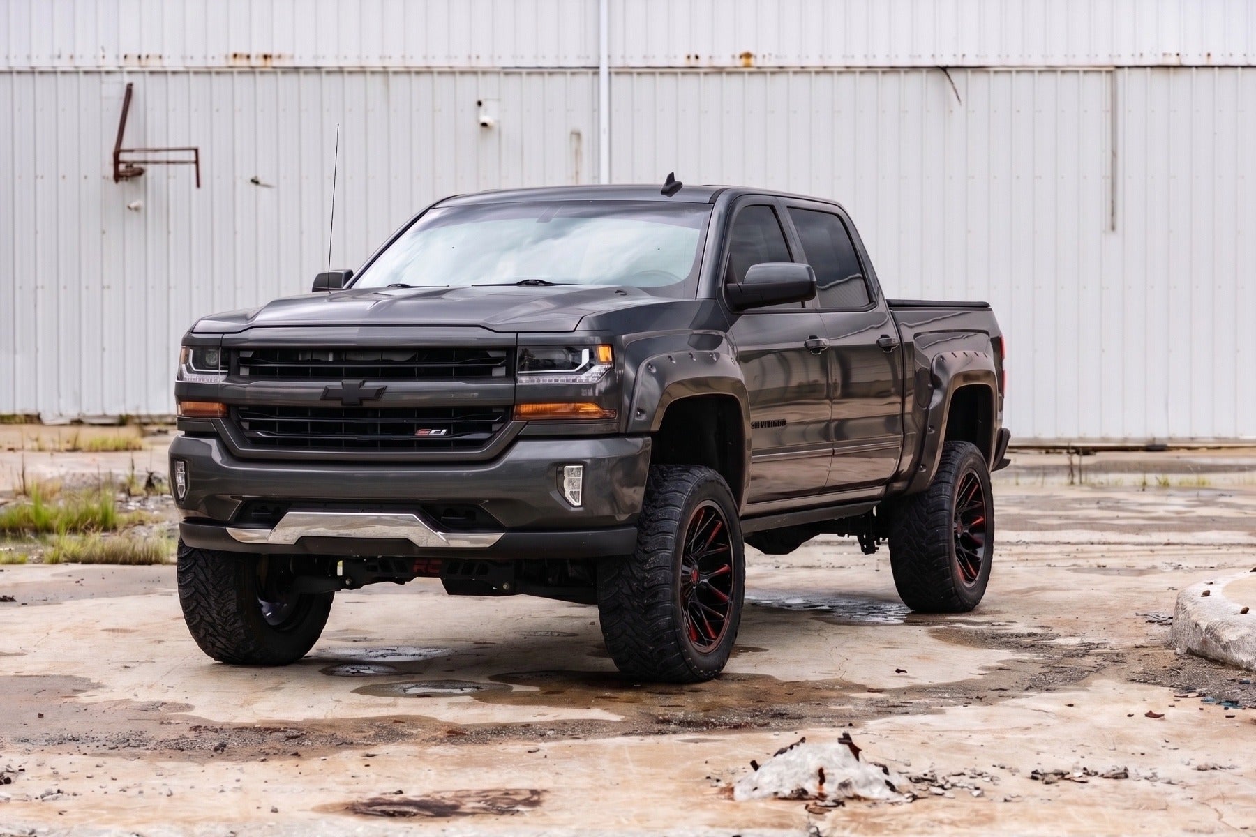Pocket Fender Flares | 5'9" Bed | GJI Shadow Gray | Chevy Silverado 1500 (14-18 & Classic) - Fender Flares (Image 4 of 6)
