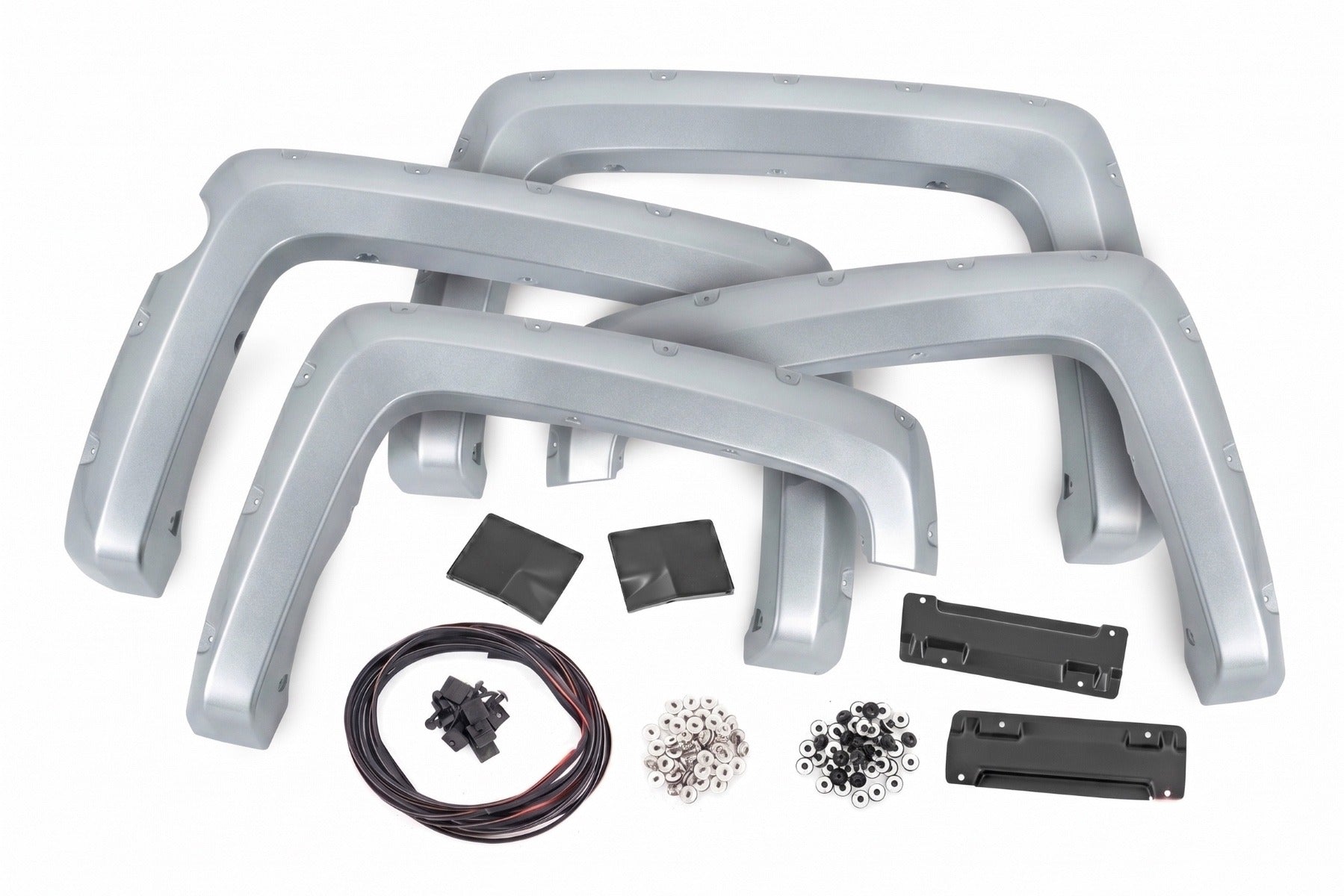 Pocket Fender Flares | 5'9" Bed | GAN Silver Ice Metallic | Chevy Silverado 1500 (14-18 & Classic) - Fender Flares (Image 3 of 6)